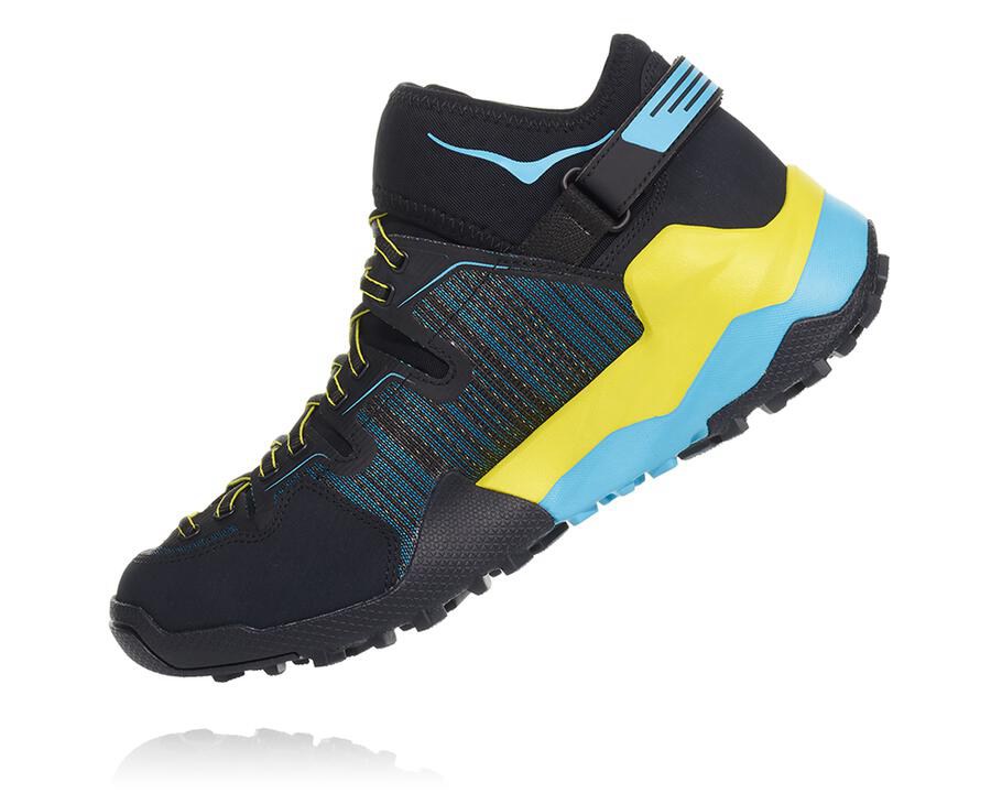 Hoka One One Spor Ayakkabı Erkek Siyah/Mavi - Arkali - BR3165902